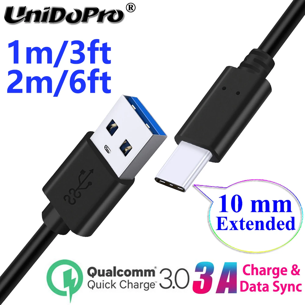 10 мм расширенный кабель быстрой зарядки типа C адаптер USB OTG для прочных телефонов