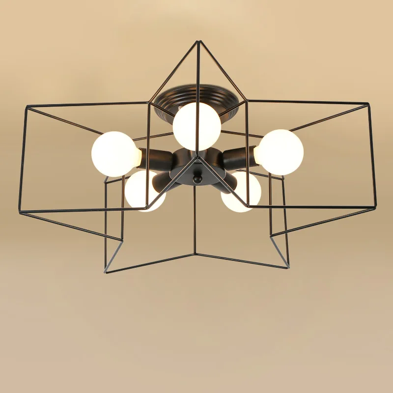 

Simple Creative LED Ceiling Lamp CHILDREN'S Room Living Room Restaurant Light Modern Cool Bedroom Five-pointed Star Lighting
