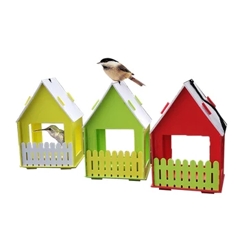 

Wooden Ventilation Birds Nest House Bird House Pet Parrot Cage Parrot House Nesting For Small Pet Parakeets Sparrows