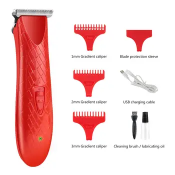 

1Set Professional Usb Charging Electric Hair Clipper Barber Hair Trimmer Beard Shaver for Salon Home Use Kit