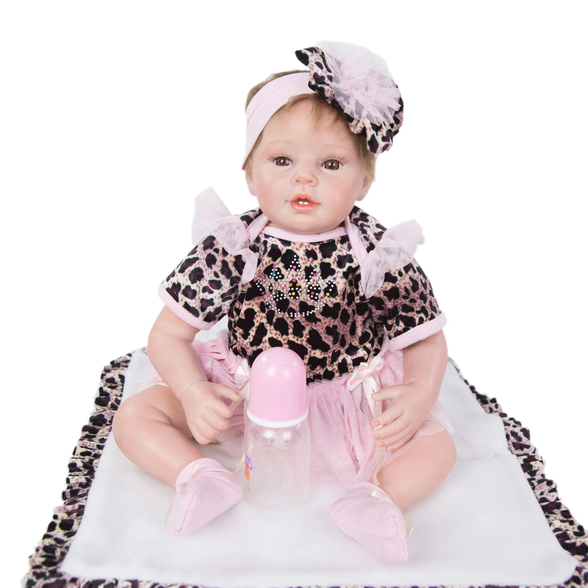 22 дюймовый Reborn Baby Doll ткани тела модель для маленьких детей раннего образования