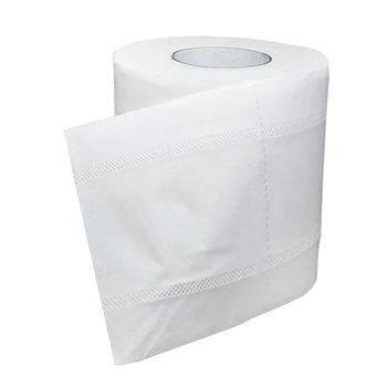 

10rolls Bulk Water Absorption Thickened 4 Ply Wood Pulp Toilet Paper Portable Soft Household Bath Tissue Hotel Kitchen