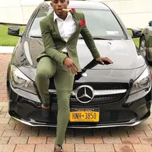 Couple Prom Cheap Mens Suits Slim Fit Two Pieces Groomsmen Wedding Tuxedos Men Formal Prom Suit(Jacket+Pants