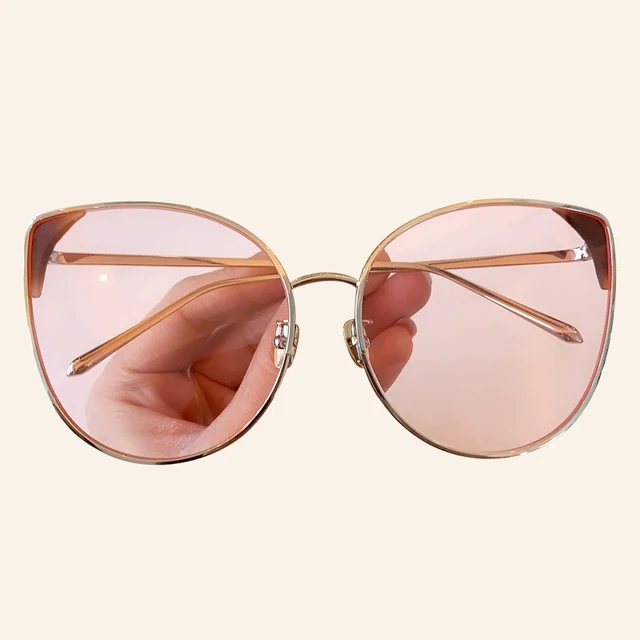 $US $60.00 2020 Hot Fashion Sun Glasses Cat Eye Vintage Alloy Frame Mirror Sunglasses Ladies Aculos de sol fem