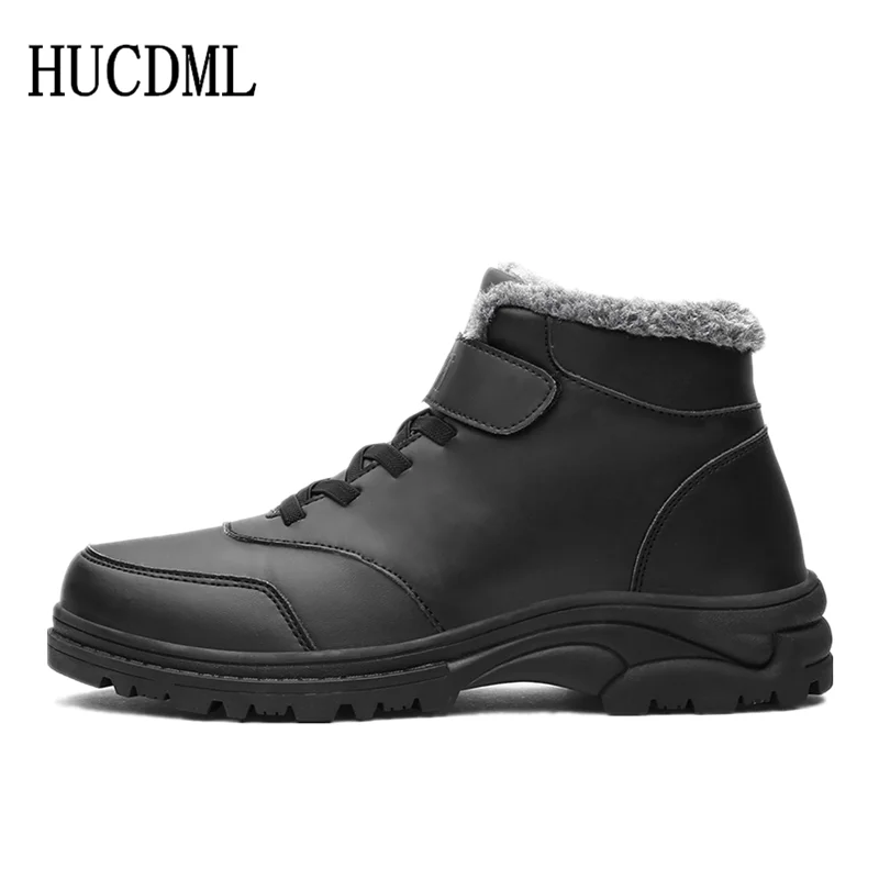 HUCDML Coulpe Laether/мужские зимние ботинки; прогулочная обувь; мужские удобные мягкие теплые ботинки; мужская обувь