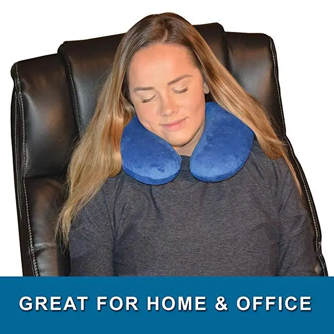 Memory Foam постельные принадлежности защитная подушка для шеи сплошной цвет u-образная подушка для путешествий автомобиля Путешествия шейного позвонка Поддержка 1 шт