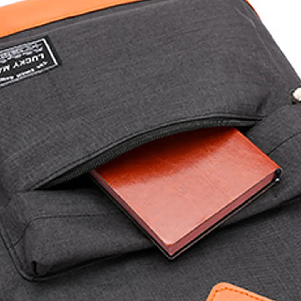 Oxford Sports Bag Packet Men Shoulder Multi-Function Mobile Phone Bag Outdoor Sports Bag Casual Backpack Zipper business Bag#FO