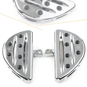 

Chrome Motorcycle Footrest Rest Foot Pegs Pedal for Harley Touring models FLT/FLH 1993-2015 & 2012-2015 Dyna FLD