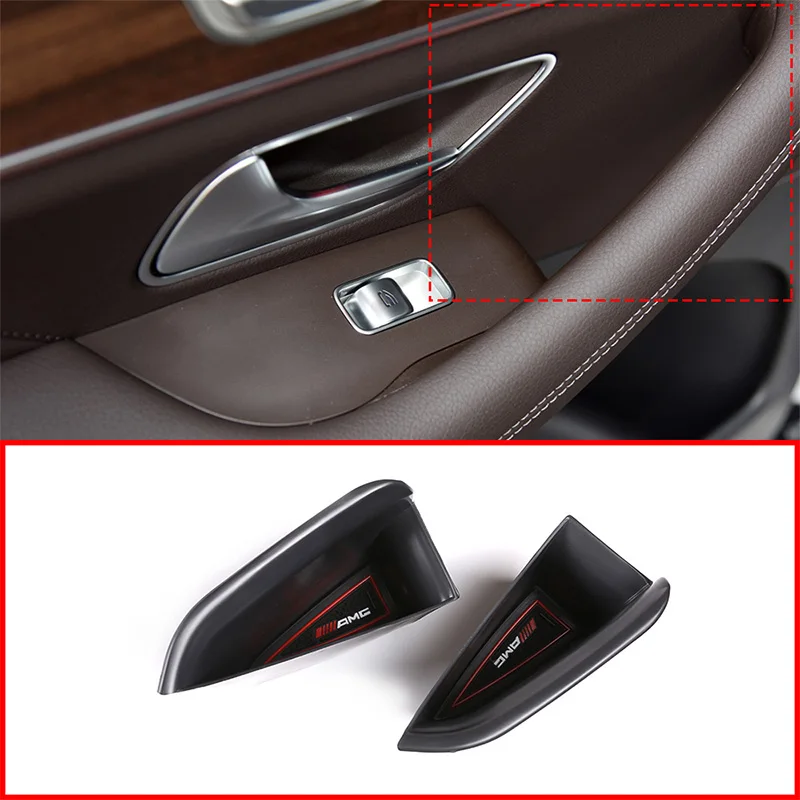 

For Mercedes Benz GLE Class W167 2020 Car Interior Door Handle Front and Rear Door Storage Box Accessories