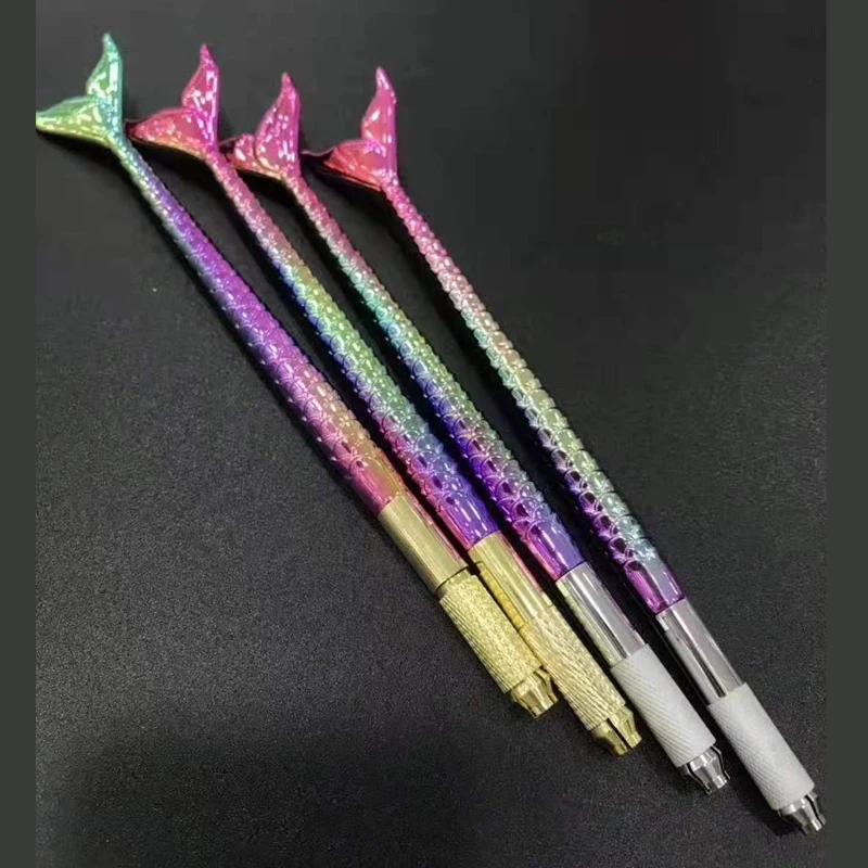 Gran oferta 1pc profesional sirena lápiz Manual Del Tatuaje maquillaje permanente de la máquina herramienta de mano 3D Microblading ceja herramienta tatuaje 5ByAkkYAd