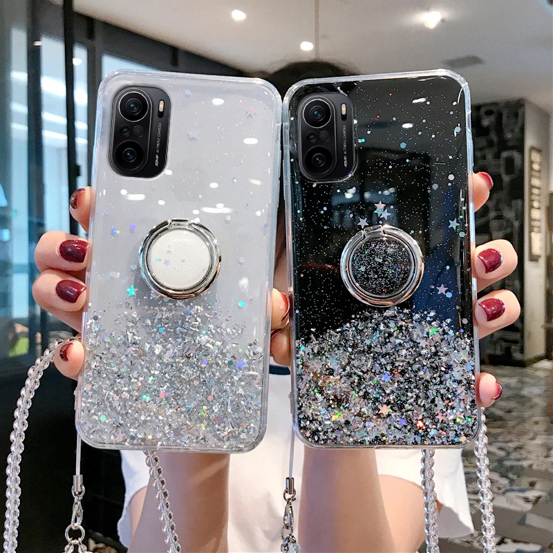 Glitter Redmi Note 10 Cover For Girl For Xiaomi Mi Redmi Note 10