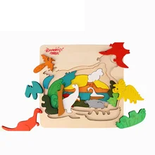 3D Пазлы игрушка животное мультфильм многослойная головоломка креативный ребенок деревянные Ранние обучающие игрушки для детей Подарки