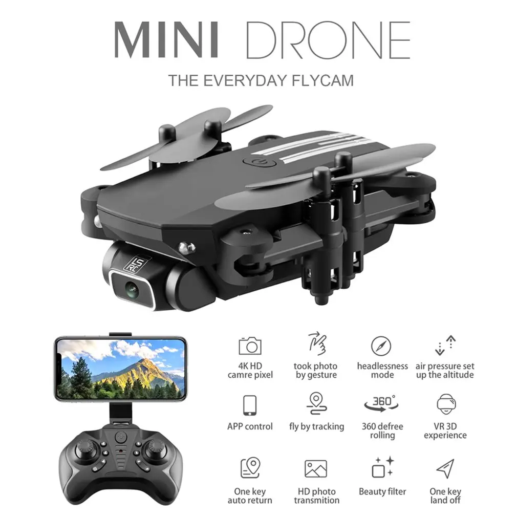 Дрон Ls Min Hd для аэрофотосъемки 4K пикселей двойная камера четыре оси самолет