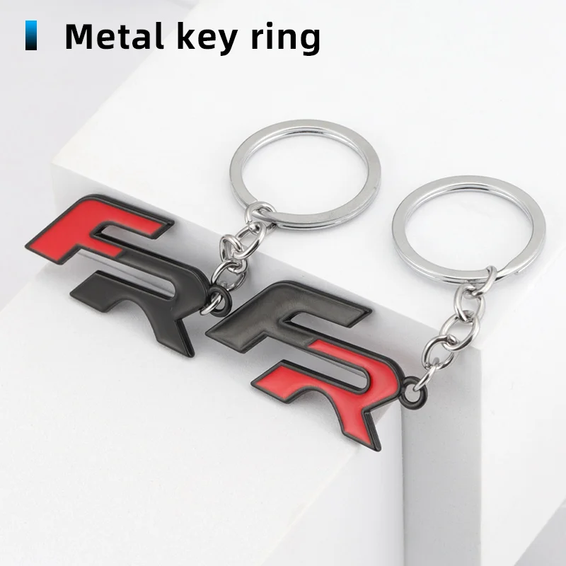 Metal Keychain Car Keychain FR Keyring Metal Key Chain Ring Holder Badge For Seat Alhambra Leon Ateca Arona Altea ltea Cupra Toledo Tarraco