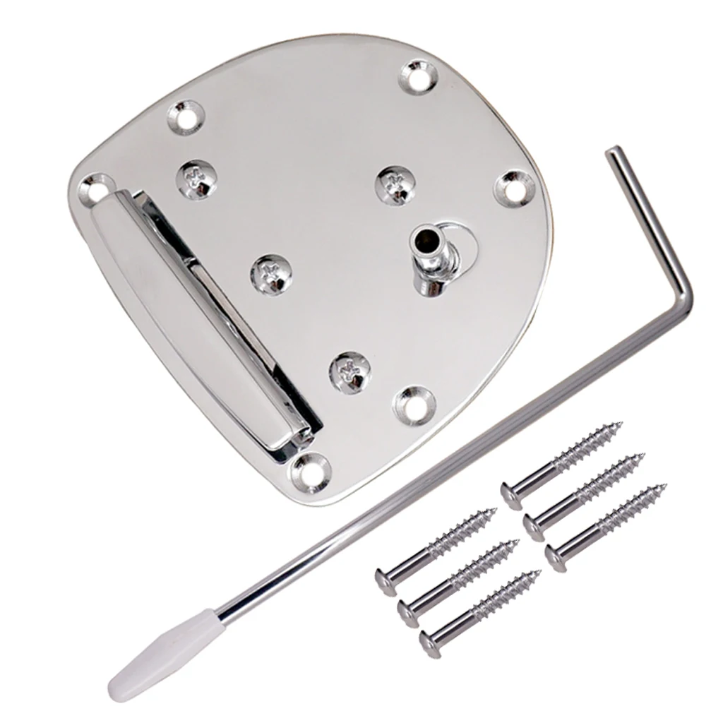 Electric Guitar Tremolo Bridge with Whammy Bar for Jazzmaster Guitar Silver Parts Accessories
