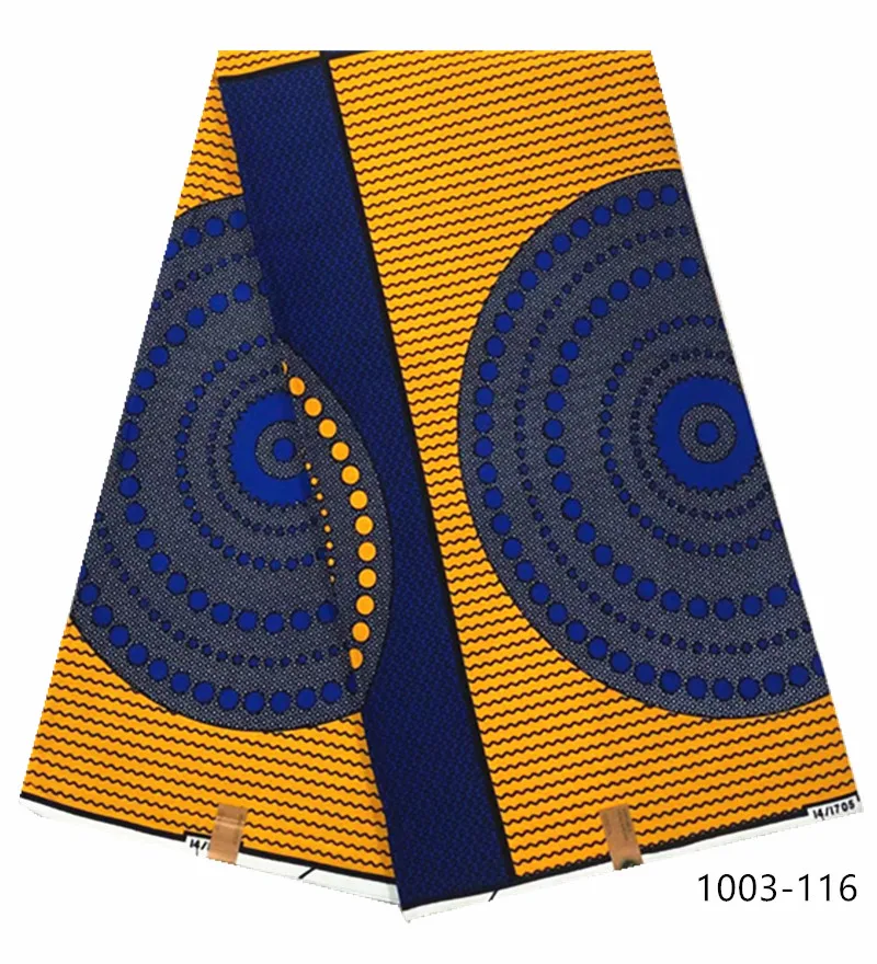 

Wholesale 100% cotton veritable dutch Ankara wax fabric high quality guaranteed dutch wax prints fabric African for dress 1003