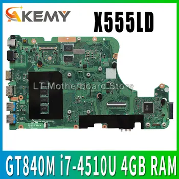 

New! X555LD motherboard for ASUS X555LI X555LF F555L K555L X555LD X555LN X555L X555LP Mainboard GT840M/2GB i7-4510U 4GB RAM