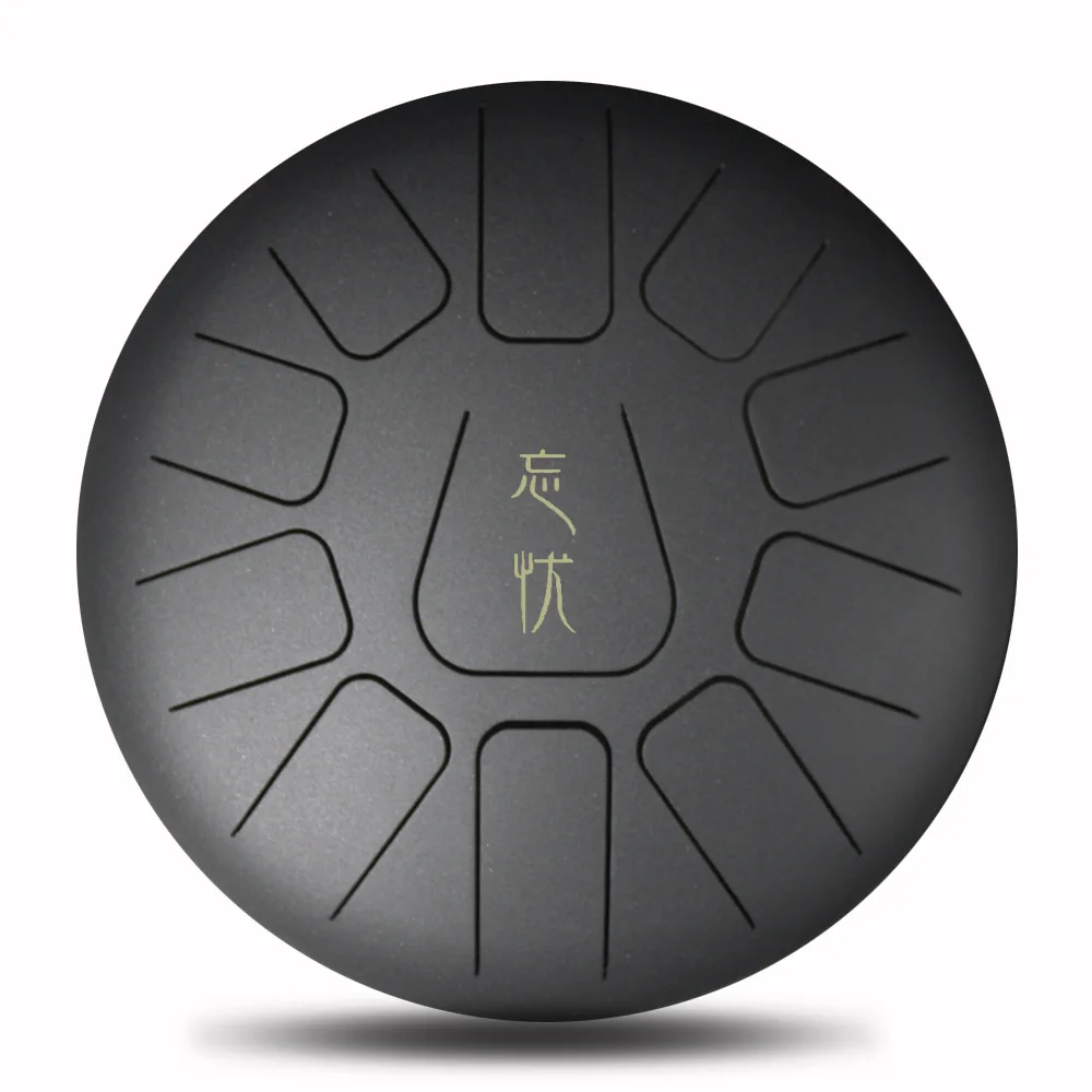 

12 Inch Mini 11 Tone Steel Tongue Percussion Drum Handpan Musical Instrument With Drum