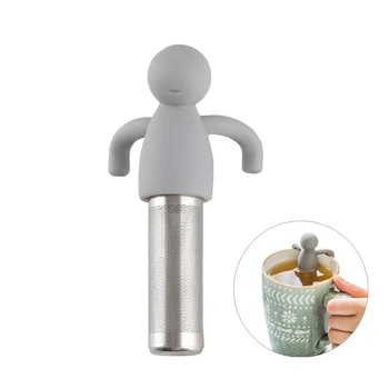 

Tea Infuser for Loose Tea Cute Tea Strainer Ultra Fine Mesh Stainless Steel Leaf Tea Ball Strainer Infuser Grey