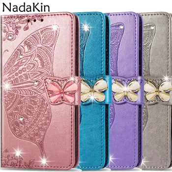 

Luxury Rhinestone Flip Book Case Shell Cover for Samsung Galaxy A10 A20 A30 A40 A50 A60 A70 A80 A20E A2 Core A6 A8 Plus A7 2018