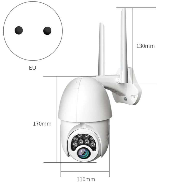 1080P HD PTZ IP камера беспроводной Wifi Открытый скоростной купол водонепроницаемый монитор безопасности камера панорамирование наклона цифровой зум сеть Surveil