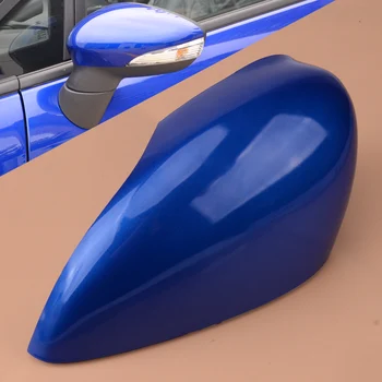 

Left Wing Door Rearview Side Mirror Cover Cap Car ABS Blue Fit for Ford Fiesta MK7 2008-2012 2013 2014 2015 2016 2017