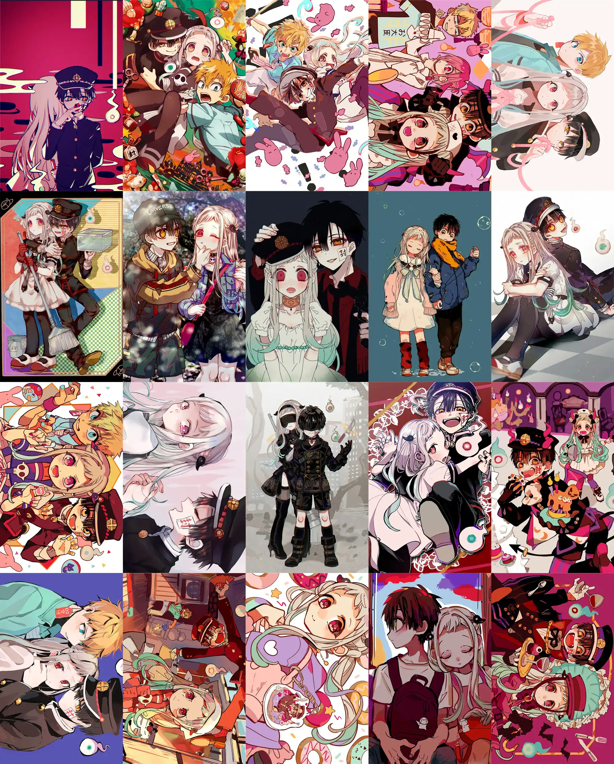 個1セットjibaku Shounen花子くん 八代ネネアニメマンガカードペースターicカードステッカーa052 Wall Stickers Aliexpress