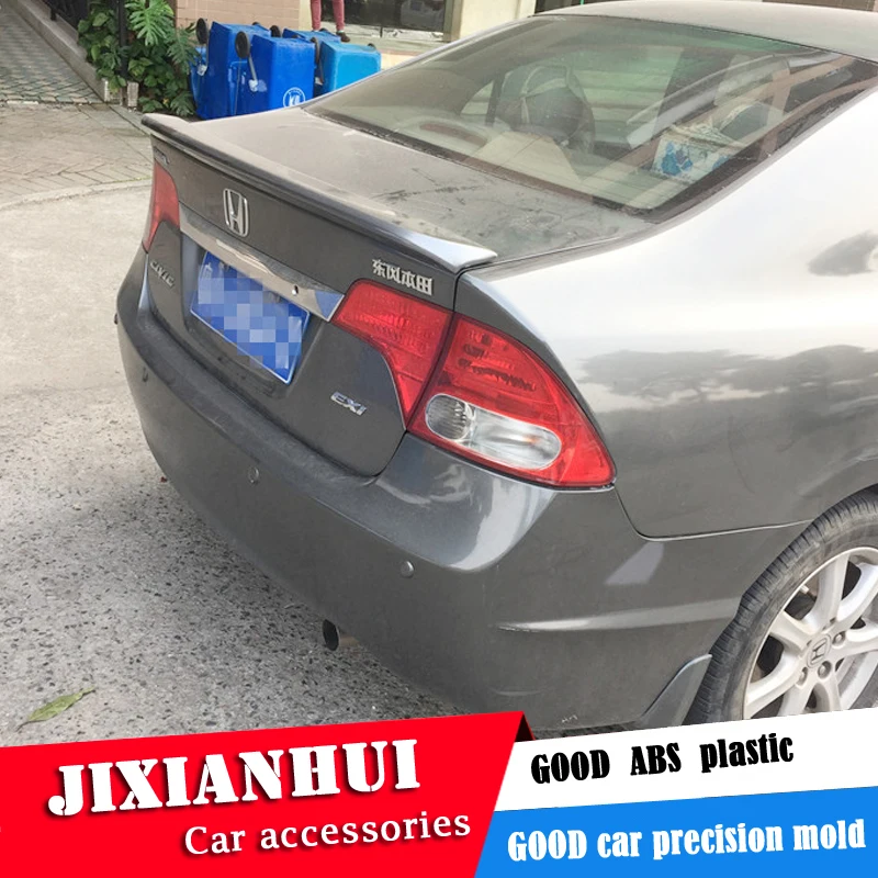 Для Civic спойлер 2006-2011 Honda HDB ABS пластик Материал заднее крыло автомобиля Цвет