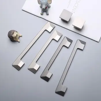 

Modern Simple Light Luxury Handle Wardrobe Cabinet Door Handle Nordic American Drawer Single Hole Long Handle Sand Black Sand