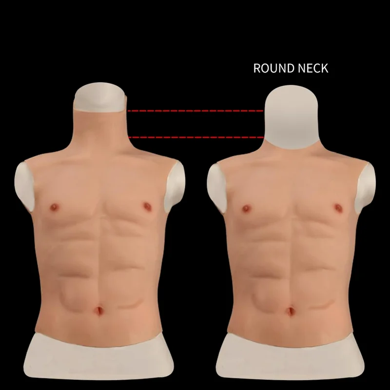 Simulation Artificial Breast Abdominal Muscles Chest Lying Chest Crossdresser Silicone Male Belly Cosplayer Costume
