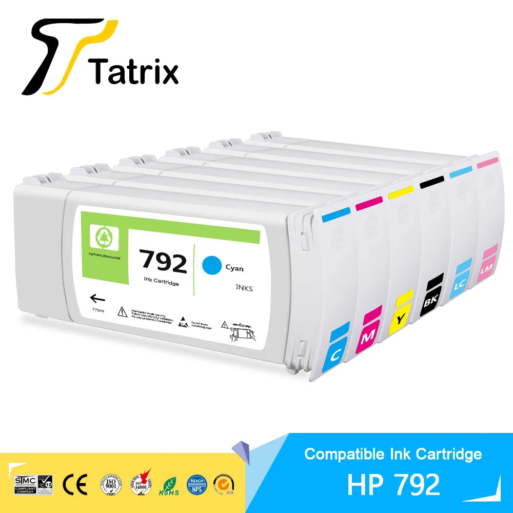 Tatrix для HP 792 сменный чернильный картридж с латексными чернилами принтера L26100 L26500