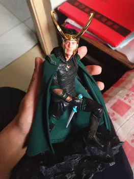 

[Funny] Limited edition 25cm Avengers Loki Thor PVC Action Figure statue Collectible Model Room decoration toys kids child gift