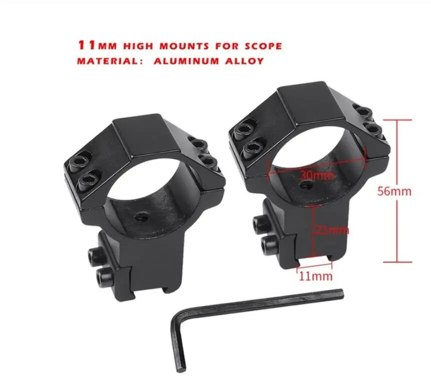 11mm high mounts T-Eagle ER4-16X44SFFLE Тактический FFP винтовки Прицел Снайперская охотничья Оптика прицел охотничий прицел стрельба на открытом воздухе - Цвет: 11mm high mounts