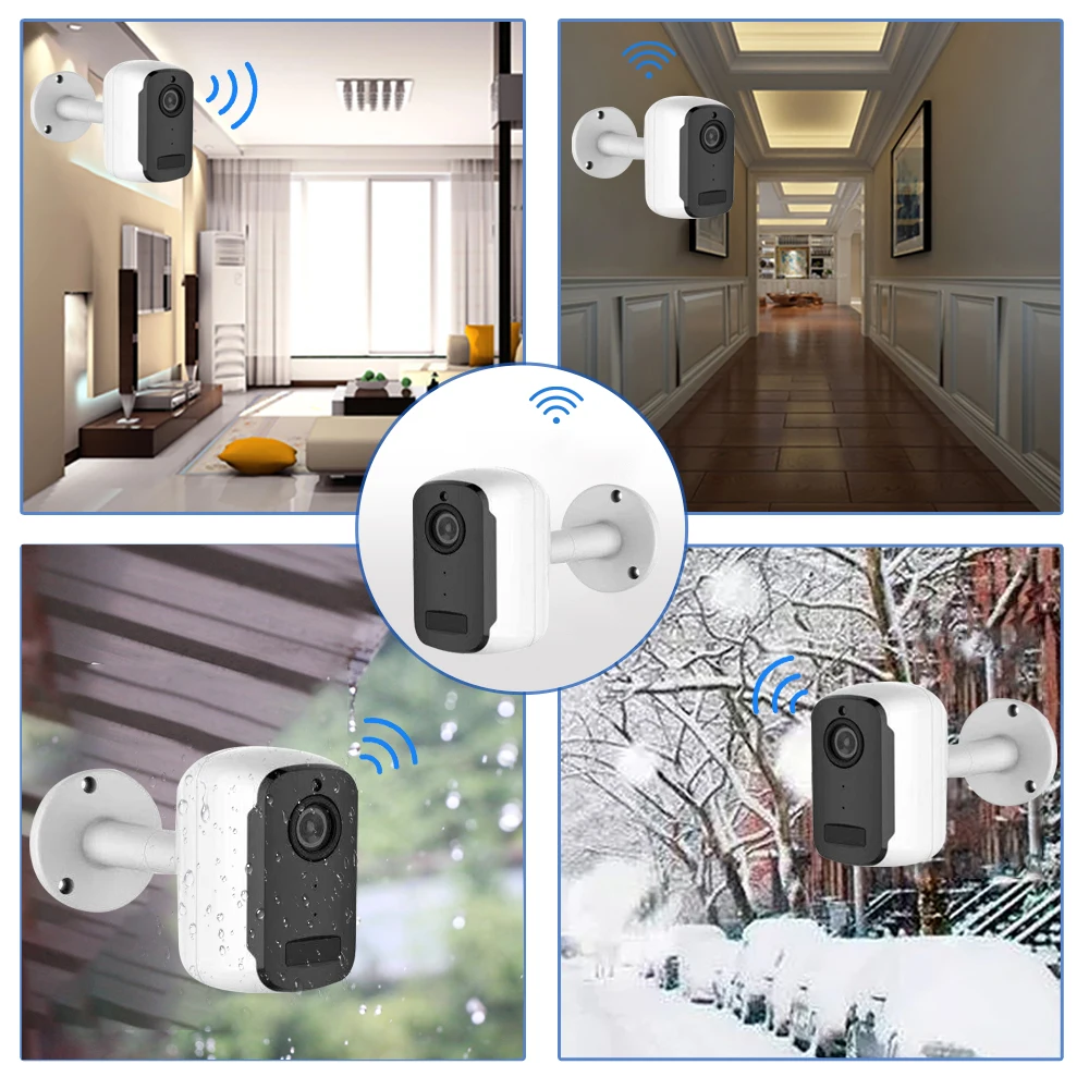 SDETER 1080P Беспроводная перезаряжаемая батарея, wifi камера, ip-камера для улицы, для помещений, водонепроницаемая камера безопасности, CCTV IP65 P2P камера wifi