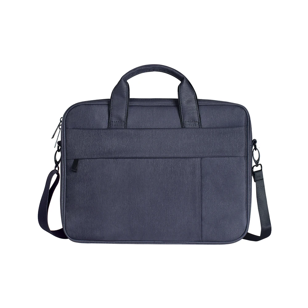 New Shockproof Nylon Shoulder Handbag Messenger Bag For Xiaomi Mackbook Air 13 14 15 15.4 15.6 Notebook Case Women Men Sleeve - Цвет: Navy