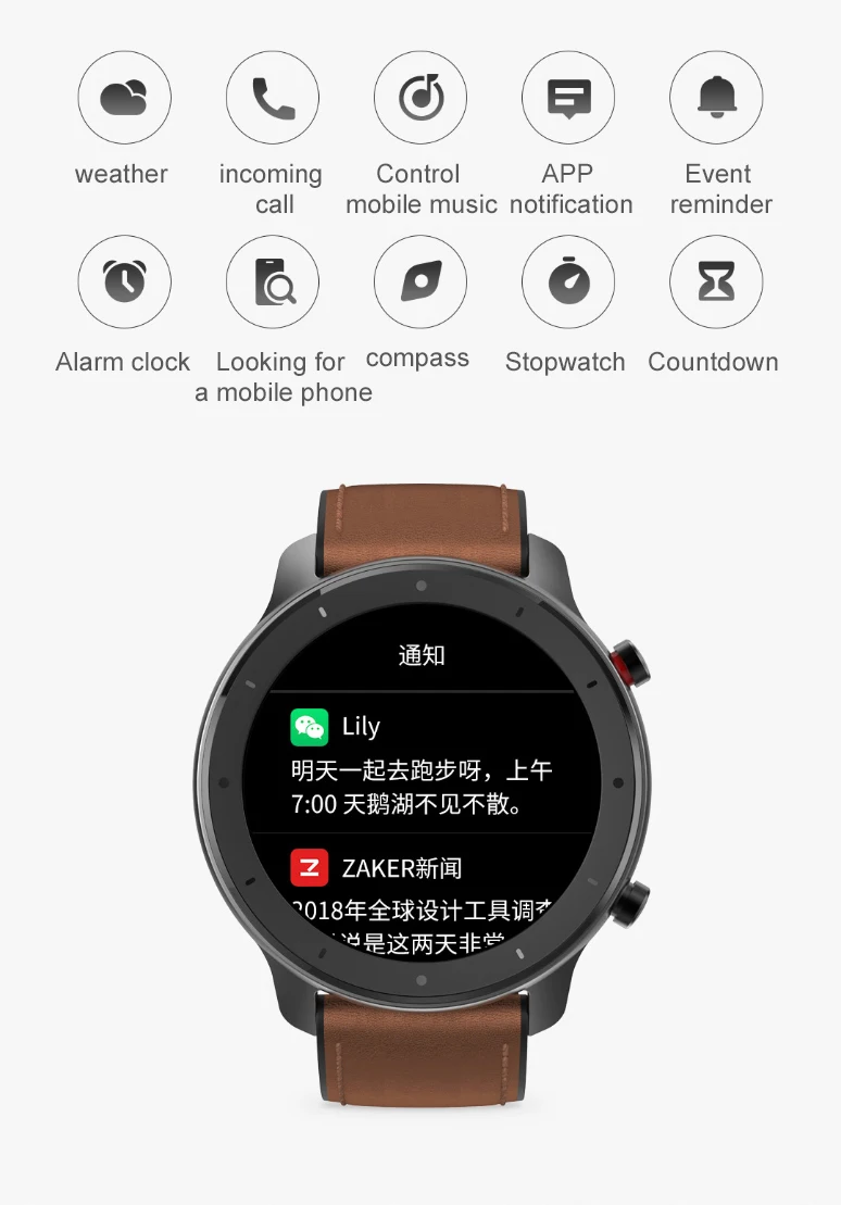 [Глобальная версия] Xiaomi Amazfit GTR 47 мм gps Смарт часы мужские 5 АТМ водонепроницаемые Смарт часы 24 дня батарея