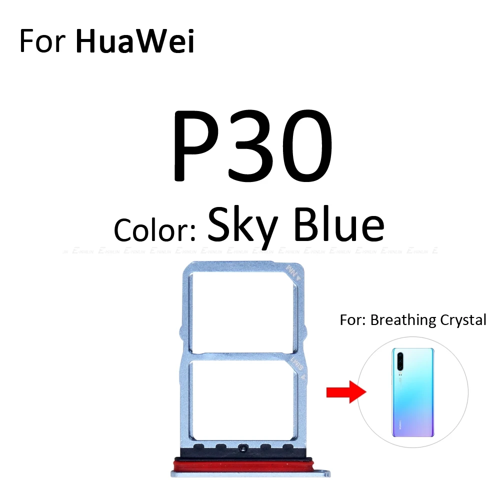 Высокое качество Micro SD/Sim карты лоток гнездо адаптер для HuaWei P30 Pro Lite Разъем Держатель Слот ридер детали контейнера