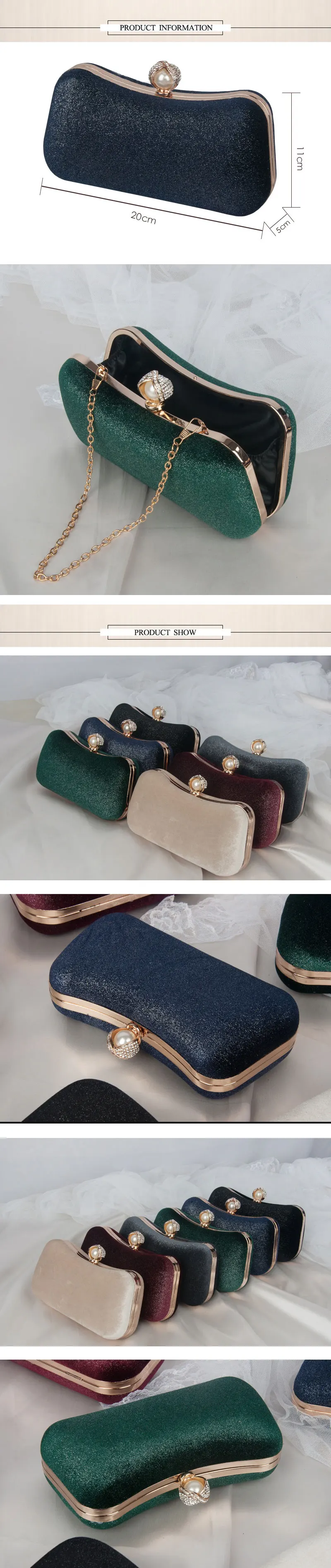 LILY QUEEN женские вечерние роскошные сумки жемчужный клатч на цепочке с блестками сумка знаменитостей праздничные женские сумки