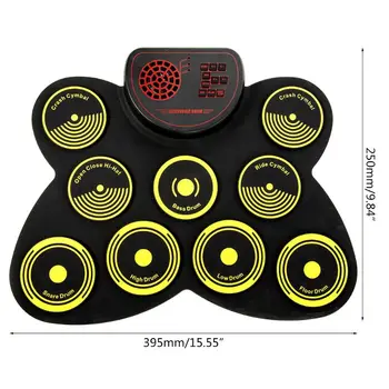 

Hand-rolled Electronic Drum Adult Children Beginners Home Portable Rack Drums