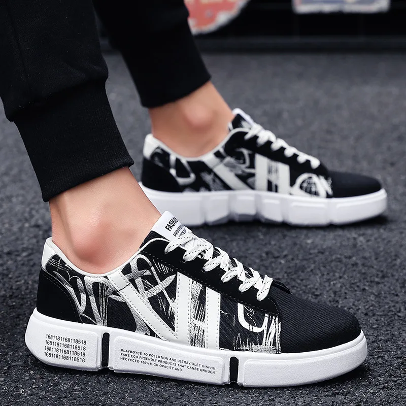 

Korean-style Couples Colored Cloth Shoes Trend Casual Shoes Men Shoes Breathable Teenager Students Canvas Trendy Shoes