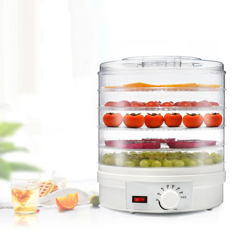 

Dried Fruits Vegetables Electric Food Dehydrator Maker for Home Kitchen Food Dehydrator Pet Meat Dehydrated With 5 Trays US/EU