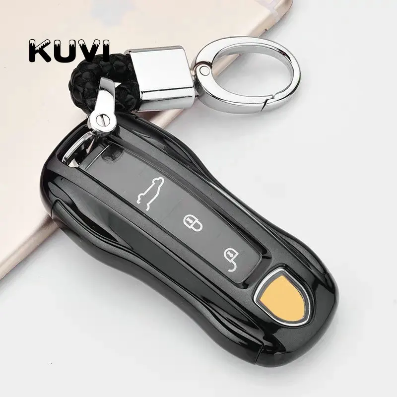 Высокое качество PC + ТПУ чехол для ключей защитный Porsche Cayenne Macan 911 Boxster Cayman Panamera