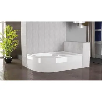 

Duşakabincim 80x100 cm Asimetrik Oval Oturmalı Mini Küvet Sağ