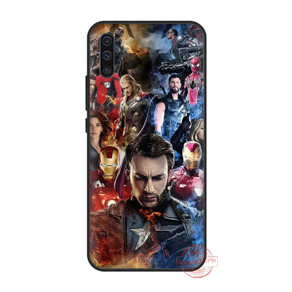 7 Мягкий чехол для samsung A10s A20s A30s A40s A50s A60 A70 M10 20 30 40 A6 A7 A8 A9 крышка 173N с принтами "Marvel", "Мстители Человек-паук Железный человек - Цвет: 7