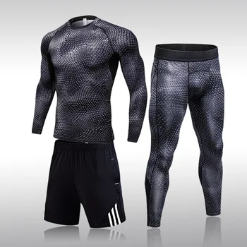 

Top Men's Thermal Underwear Set Tracksuit Compression Sweat Quick Dry Underwear Thermal Mens Clothes Long Johns