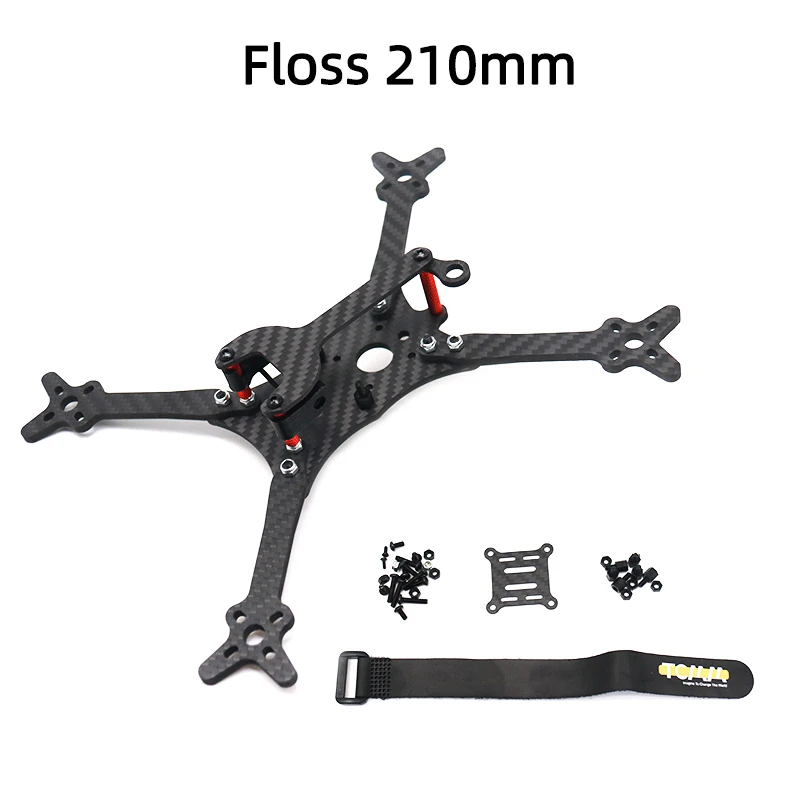 

TCMM Floss 210 5 Inch Frame 210mm Wheelbase 4mm Arm Carbon Fiber for RC Drone FPV Racing Frame Kit
