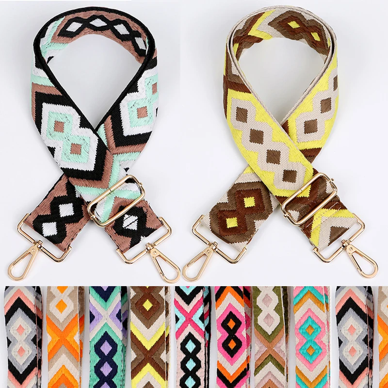 Colorful Bag Strap Women Handbag Belt Wide Shoulder Replacement Accessory Part Adjustable For 130cm | Багаж и сумки