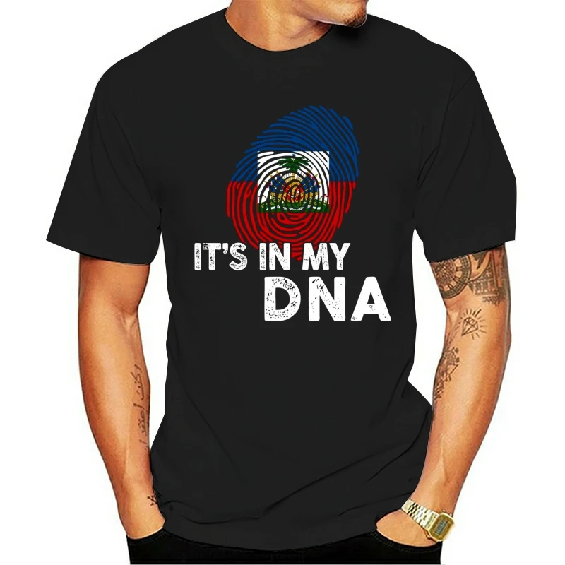Забавная Мужская футболка новинка для женщин Haiti It In My Dna Haitian Pride 013437 | одежда