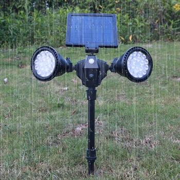 

LED Solar Light Dual lamp Solar Lamp PIR Motion Sensor Spotlight Waterproof Outdoor Adjustable Angle Lights For Garden Wall