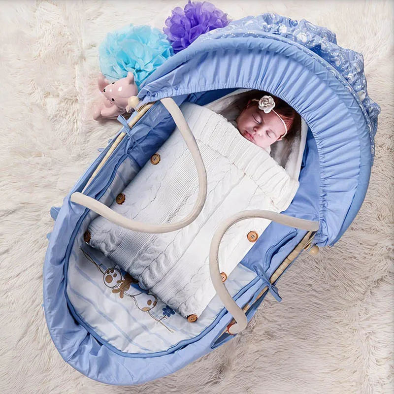 Baby Sleeping Bags Envelope Winter Kids Sleepsack Footmuff For Stroller Cotton Knitted Sleep Sack Blanket Newborn Swaddle Wrap